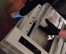 Iz veš mašine se oseća paljevina